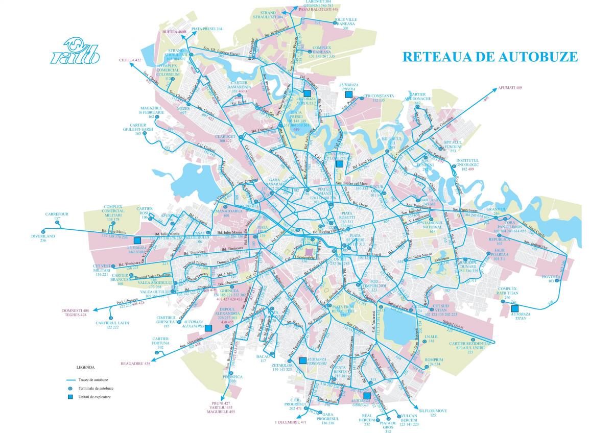 Bucharest bus station map