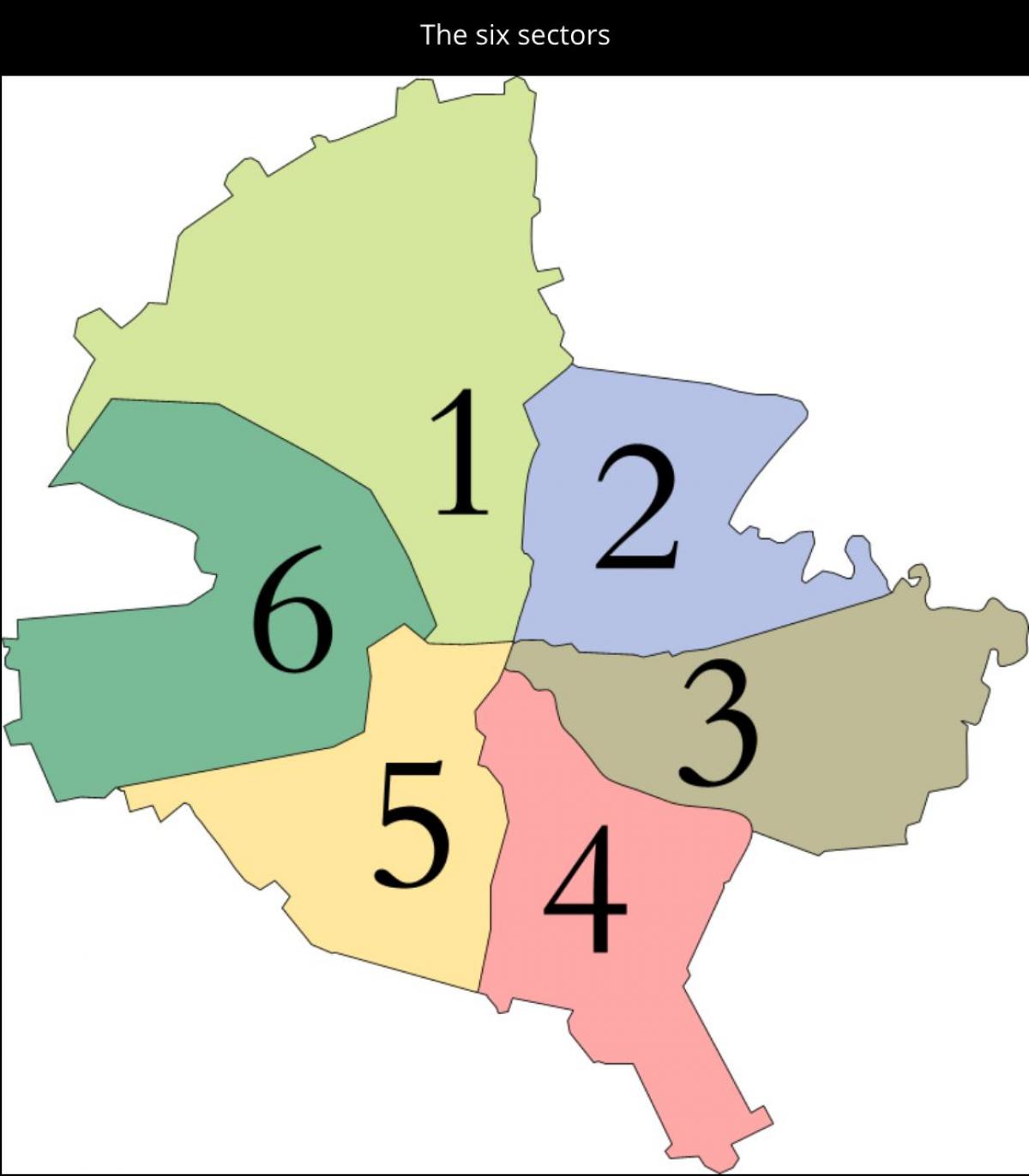 Bucharest district map