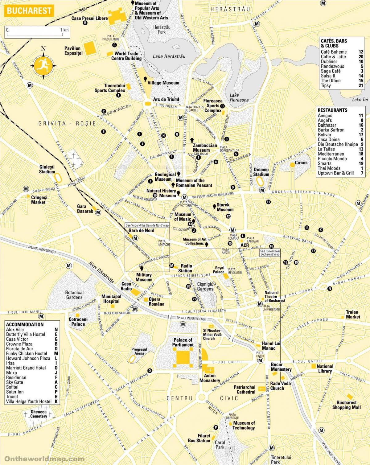 Bucharest city map