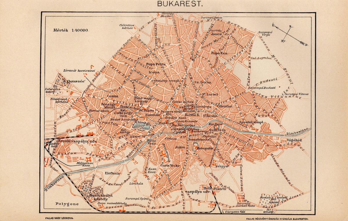Bucharest historical map